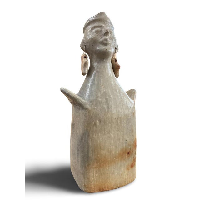 Mid-Century Modern Terracotta Anthropomorphic Female Sculpture For Sale - Image 6 of 14