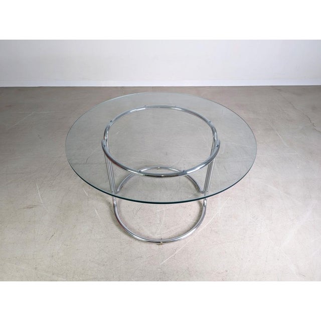 Midcentury Modern Dining Table in Glass, 1980 For Sale - Image 4 of 10