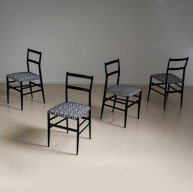 Gio Ponti Superleggera Chairs by Giò Ponti, Italy, designed in 1957 For Sale - Image 4 of 18