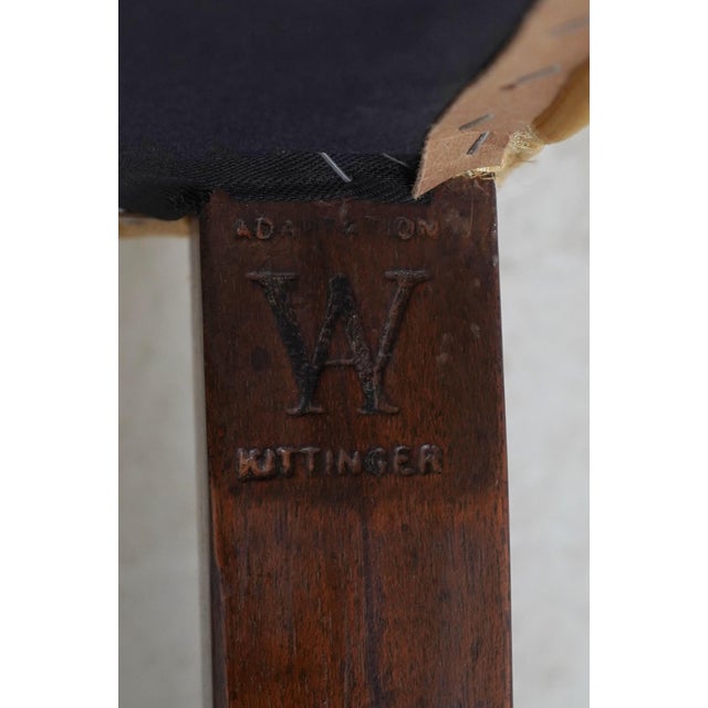 Kittinger Colonial Williamsburg Chippendale Style Damask Upholstered Side Chair For Sale - Image 18 of 18