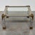 Silver Vintage Chrome and Brass Coffee Table with Sculptural Leaf Details, 1970s For Sale - Image 8 of 13
