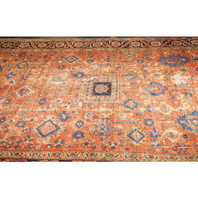 Traditional Fine Antique Persian Heriz 9'5" X 13'2" For Sale - Image 3 of 10
