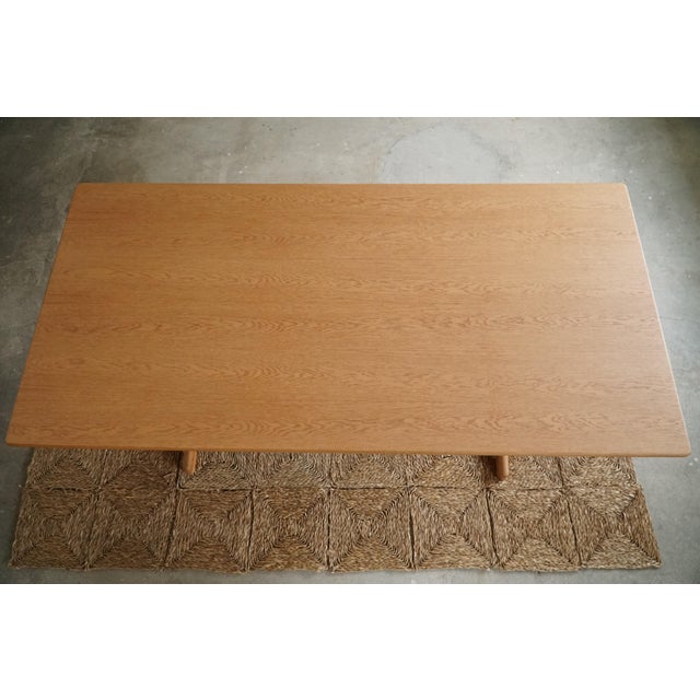 Gold Mid-Century Modern Dining Room Table in Oak & Teak by Ditte & Adrian Heath, 1960s For Sale - Image 8 of 15