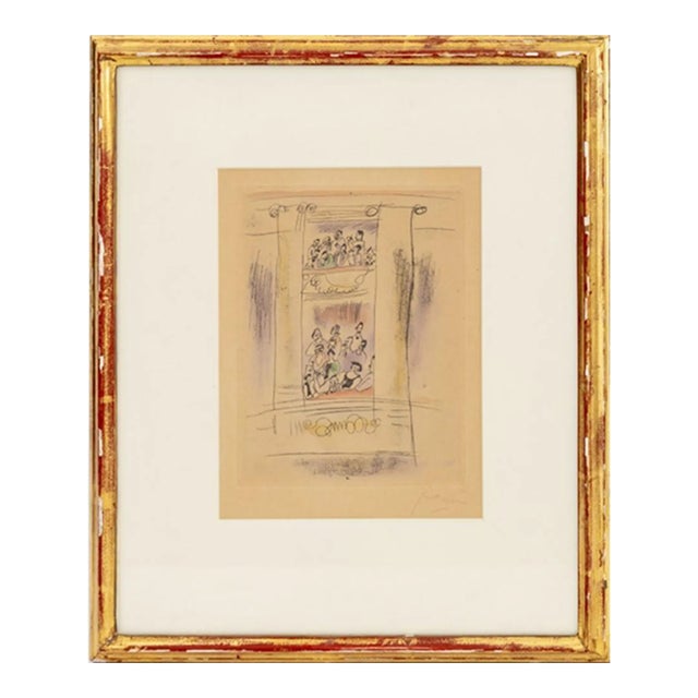 Jules Pascin "La Loge" Etching, 1925 For Sale