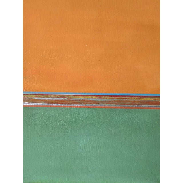 Orange & Green Acrylic on canvas· 8 x 10 inches Part of my Colorful Horizon Series, Orange & Green celebrates the vibrant...