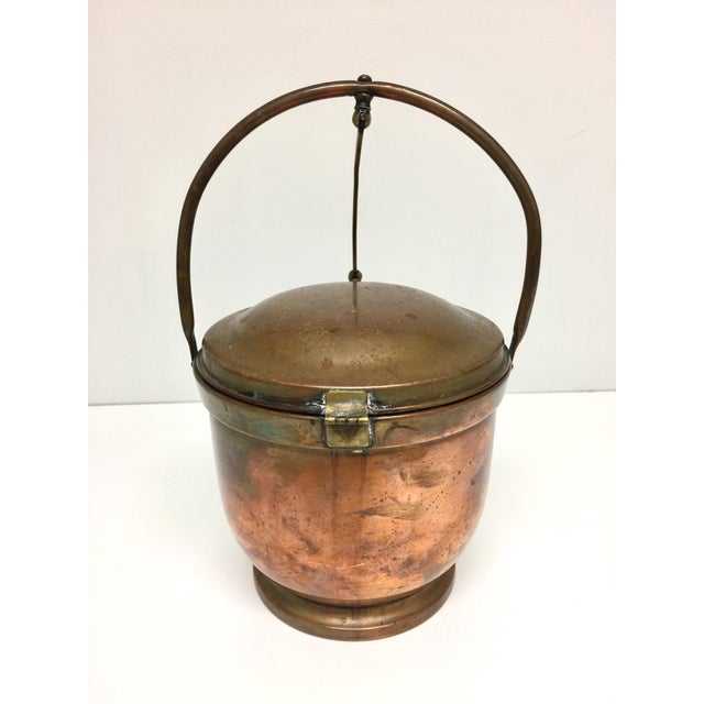Poole Silver Co. Early 20th Century Antique Copper Poole Silver Company Ice Bucket For Sale - Image 4 of 12