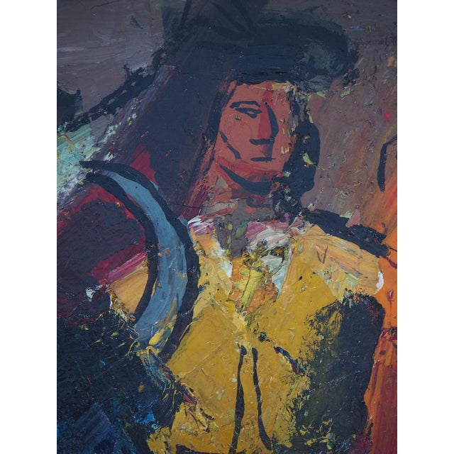 Pierre Ambrogiani, The Arrival of the Bull, Signed Oil on Canvas For Sale - Image 16 of 18