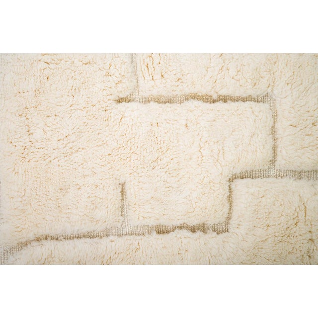 Hand-Knotted Wool Rug by Azele Studio For Sale - Image 6 of 11