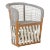 Sample: Sonora Arm Chair in Grey For Sale
