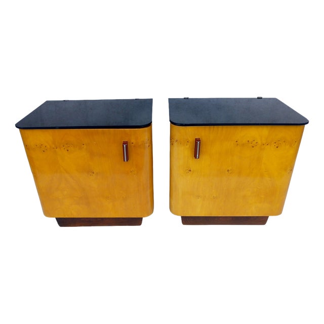 Bedside Tables by Jindřich Halabala for Up Races, 1960s, Set of 2 For Sale