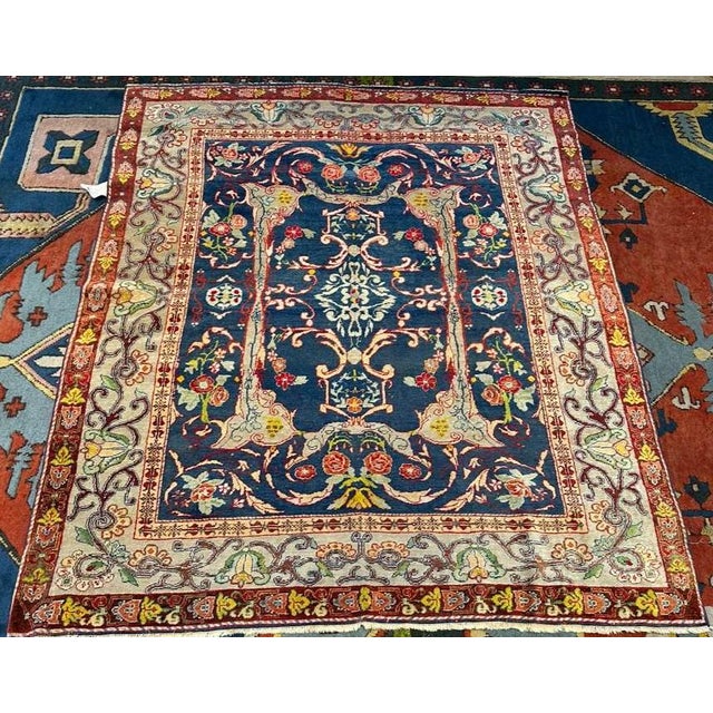 1930s Antique Turkish Rug | Hereke Design | 5'x6' For Sale - Image 5 of 7