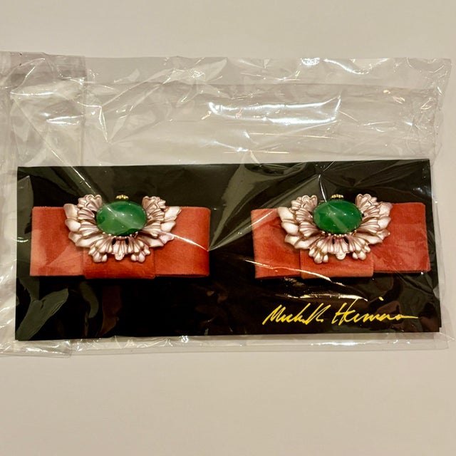 Set of Two Pairs of Handmade Set Original Shoe Clips by Artist Michelle Heimann . For Sale - Image 4 of 4