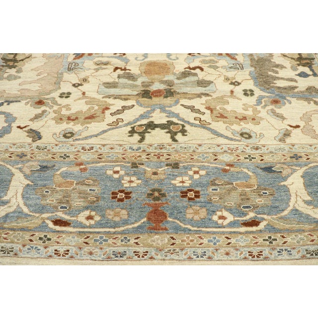 Persian Sultanabad Rug - 12'09 X 16'04 For Sale - Image 4 of 9