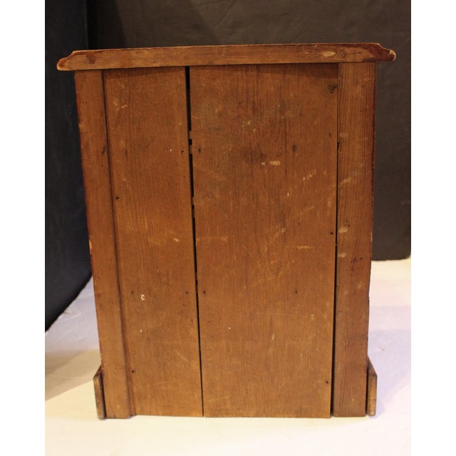 Circa 1880s English Miniature or Child's Wellington Chest of Drawers For Sale - Image 4 of 8
