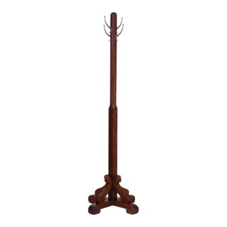 Antique Heywood Wakefield Arts & Crafts Mission Oak Coat Rack With Label C1920 For Sale