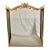 Vintage French Style Brass and Mesh Fireplace Screen For Sale