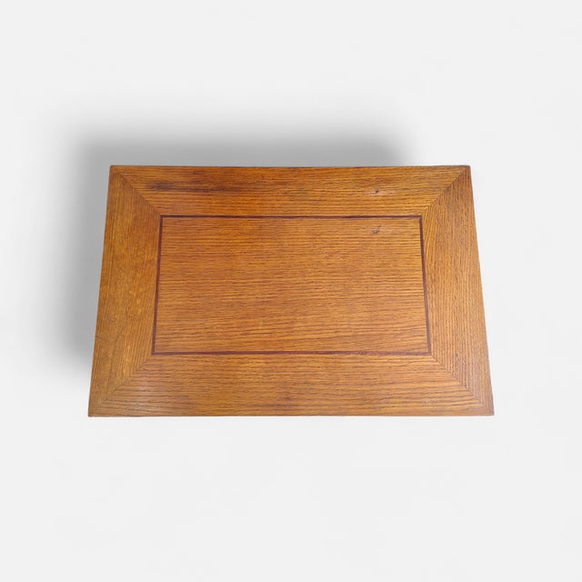 Oak 2-Tier Side Table, Italy, 1940s For Sale - Image 4 of 7