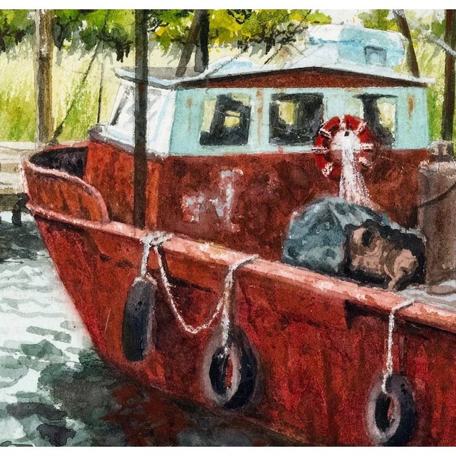 Realism "The Ruthie N' Julie" Original Watercolor Painting For Sale - Image 3 of 4