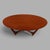 Mid-Century Astro-Inspired Oval Teak Coffee Table For Sale - Image 3 of 7
