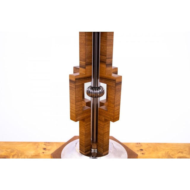 1950s 20th Century Art Deco Table Lamp, Poland, 1950s For Sale - Image 5 of 9