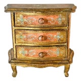 Vintage Florentine Jewelry Chest of Drawers For Sale