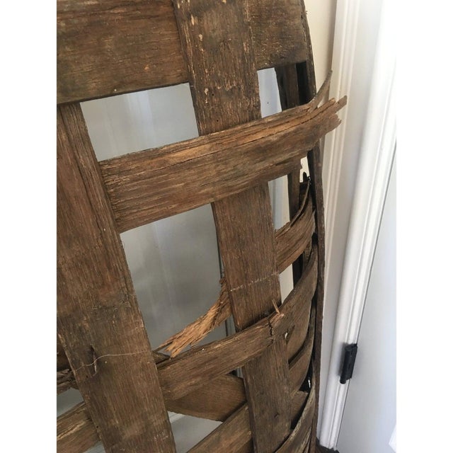Antique West Virginia Split Wood Tobacco Basket Chairish