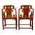Mid 19th Century Pair Antique Ming Style Chinese Qing Carved Hardwood Gilt Lacquer Throne Chairs For Sale - Image 5 of 12