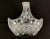 Vintage 1950s Cut and Frosted Crystal Basket For Sale - Image 4 of 6