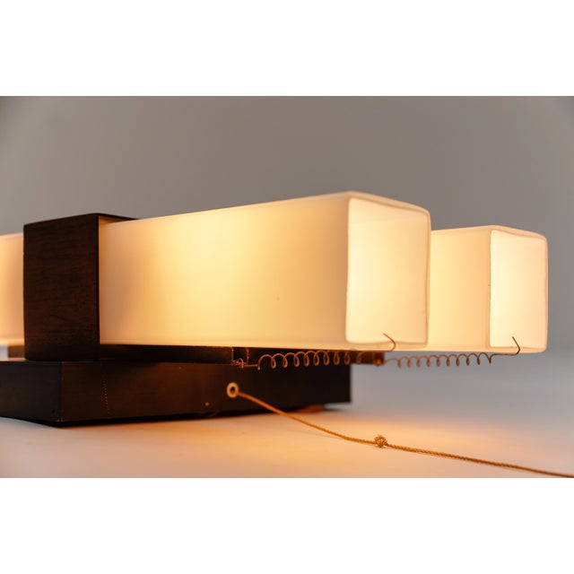 Teak and Opaline Glass Wall Lamp from Kaiser Leuchten, 1960s For Sale - Image 16 of 17