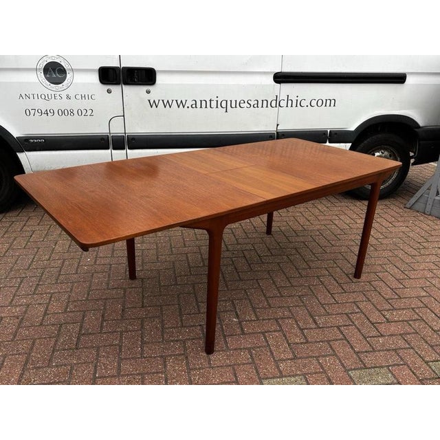 Mid-Century Teak 2-Leaf Extendable Dining Table and Chairs from McIntosh, Set of 5 For Sale - Image 14 of 18