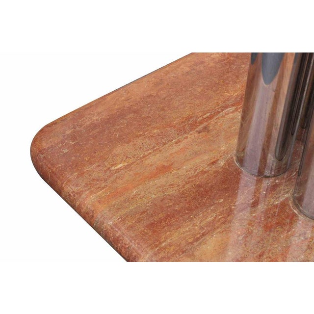 Vintage Chromed Table by Guido Faleschini for Mariani, Italy, 1970s For Sale - Image 3 of 6