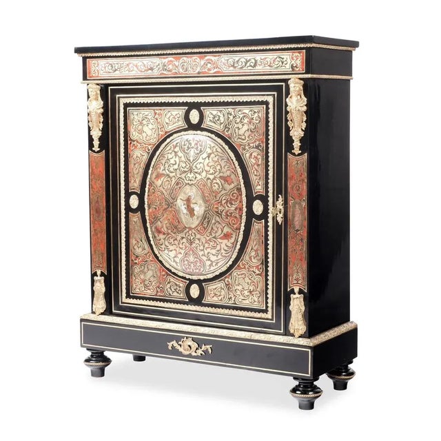 Chest of Drawers in Boulle Technique, France, 1860s-1870s For Sale - Image 5 of 8