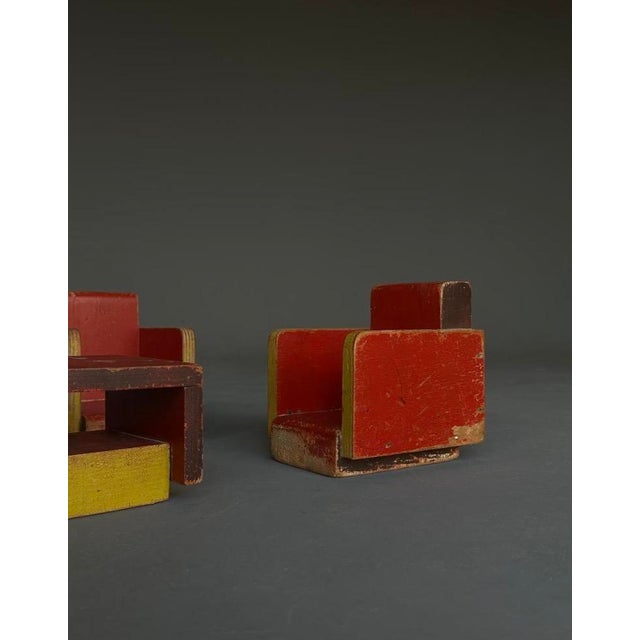 Vintage Toy Furniture by Ko Verzuu for Ado, 1930s, Set of 3 For Sale - Image 10 of 18