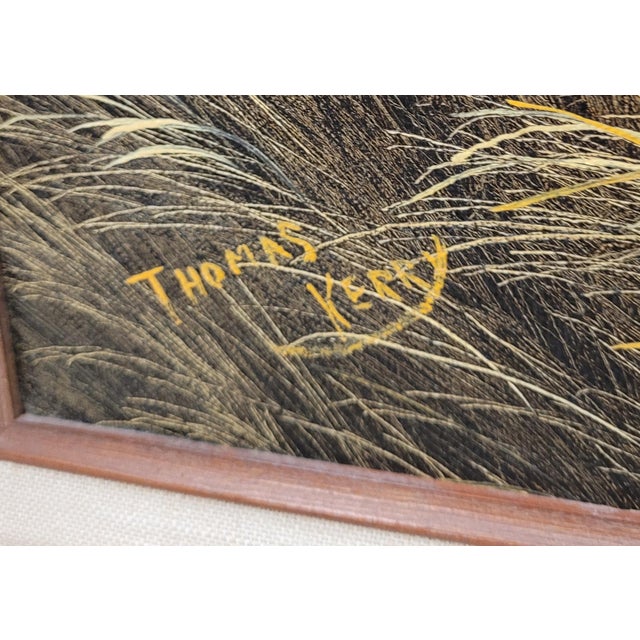 Paint 1990s Calming Landscape Oil Painting by Thomas Kerry, Framed For Sale - Image 7 of 9