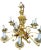 Brass Construction Suitable for Dry Locations Number of Bulbs: 12 Bulb Base: Candelabra (E12) Bulb Included: No Watts Per...