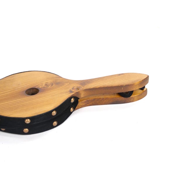 North American Hand-Carved Brass/Wood Fireplace Bellows Tool For Sale In New York - Image 6 of 8