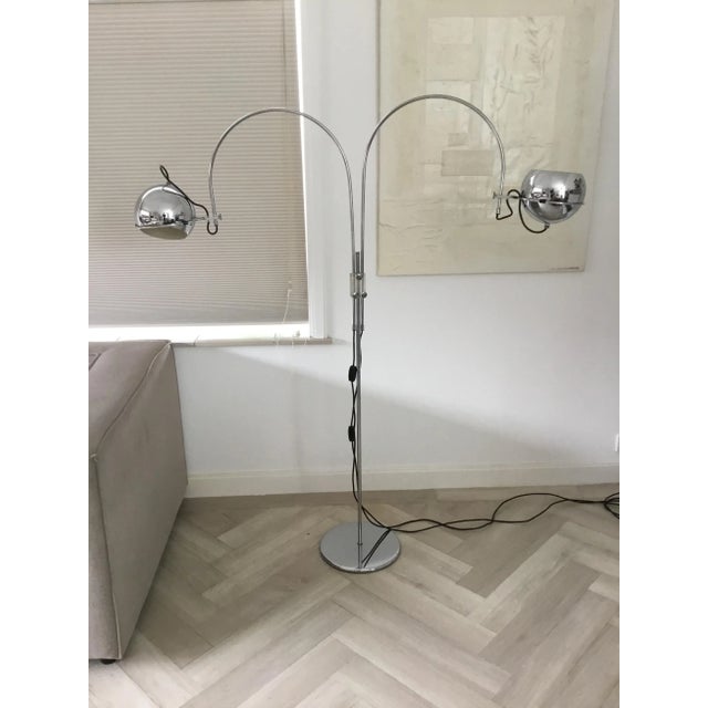 1970s Arc Globe Floor Lamp from Gepo Amsterdam, 1970s For Sale - Image 5 of 12