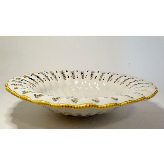 18th-Century Lobed Quimper Wedding Charger For Sale - Image 12 of 13