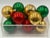 Deck the halls with an assortment of vintage Christmas ornaments in vibrant holiday colors. Oxidized, worn & complete with...