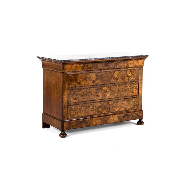 Louis Philippe I Walnut Commode For Sale - Image 13 of 13