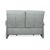 Varia 2-Seater Sofa in Grey Blue Leather from Mondo For Sale - Image 11 of 13