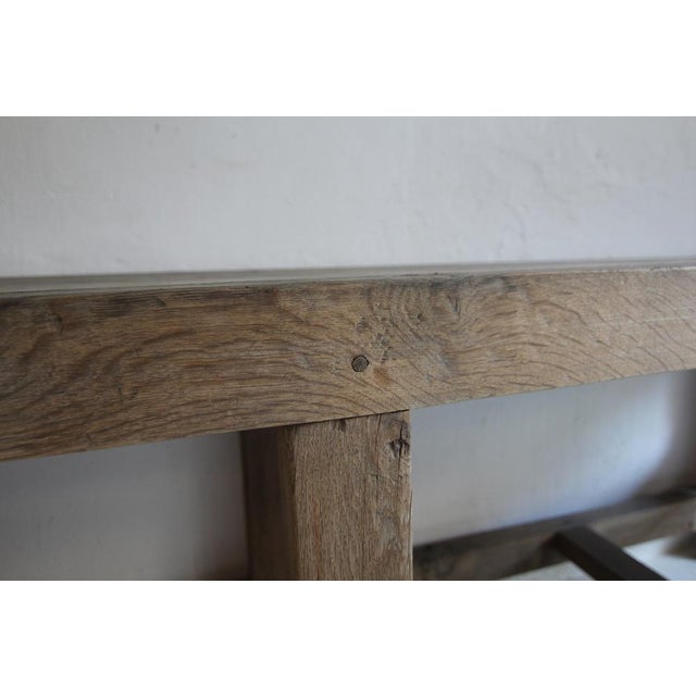Large Console Table in Oak For Sale - Image 18 of 18