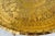 Wood Mid 20th-Century Persian Qajar-Inspired Design Brass Chased & Repoussé Charger Tray Top Accent or Coffee Table For Sale - Image 7 of 17