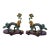 Late 20th Century Chinese Dragon Statue Pair Cloisonné Enamel on Wood Base Old Oriental Decor For Sale