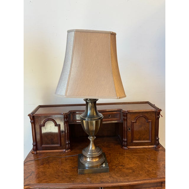 Design Plus Gallery presents a Brass Table Lamps from Stiffel. From the Mid 20th Century these are MCM designer gold....