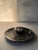 Black Orthoceras Fossil Small Oval Dish With Ammonite Ring For Sale - Image 4 of 6