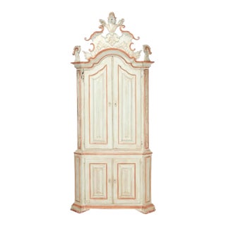 Early 20th Century Painted Baroque Cabinet For Sale