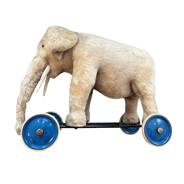1950s Elephant on Wheels from Steiff, 1950s For Sale - Image 5 of 10