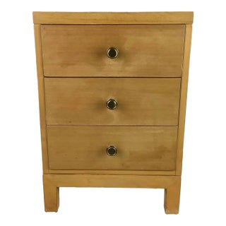 T. H. Robsjohn-Gibbings Three Drawer Nightstand or End Table for Widdicomb For Sale