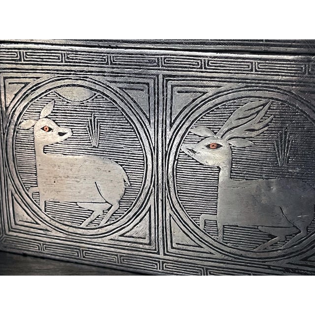 Silver Fine Korean Iron Box with Silver Inlay Joseon Dynasty For Sale - Image 8 of 18
